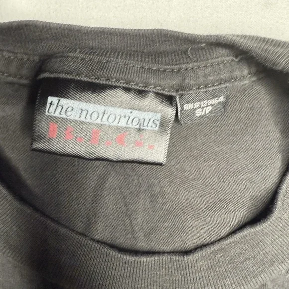 NOTORIOUS BIG T Shirt Black Mens Small Biggie Smalls Rap Tee Hip Hop Legend - Picture 4 of 6